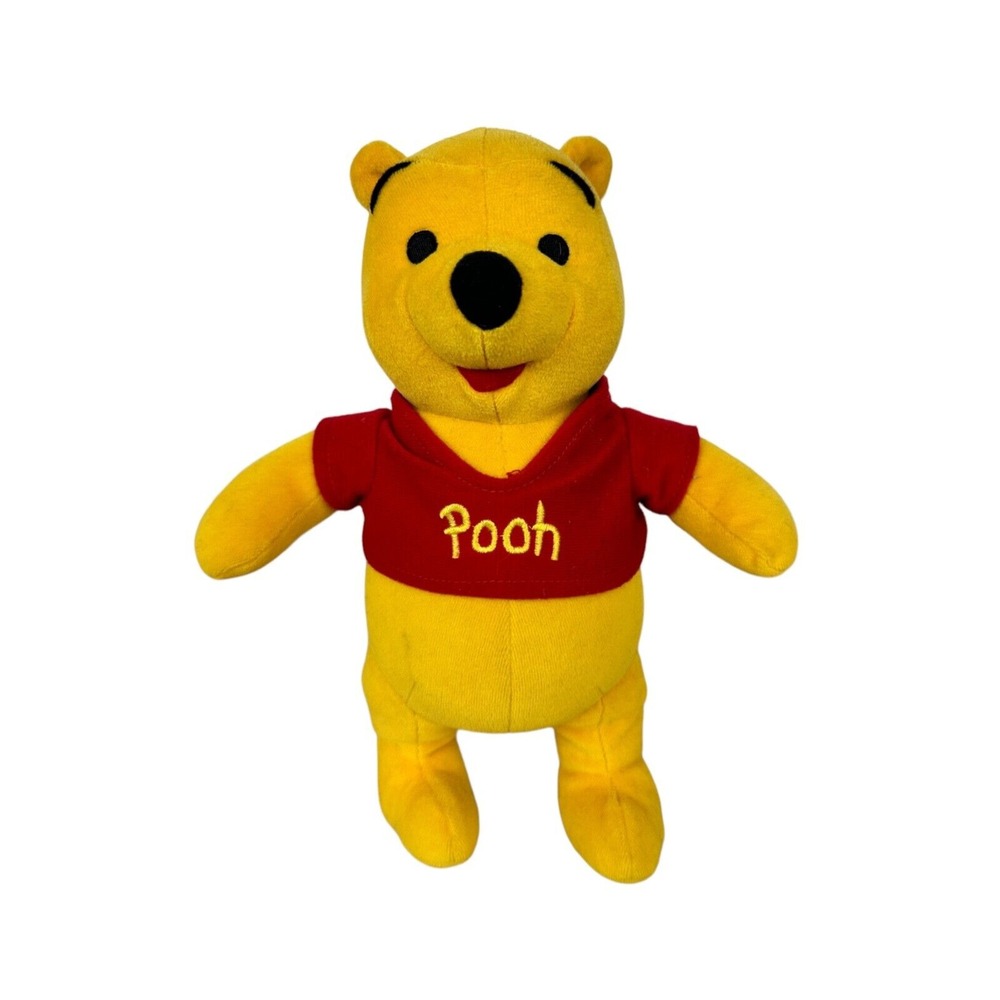 Vintage MATTEL Disney CUTE WINNIE‎ THE POOH BEAR 12" Plush STUFFED ANIMAL Toy